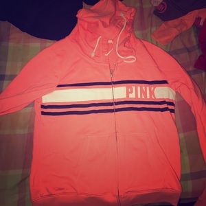 Pink, Large zip up hoodie